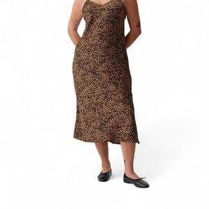 GAP Brown and Blue Animal Print Dress